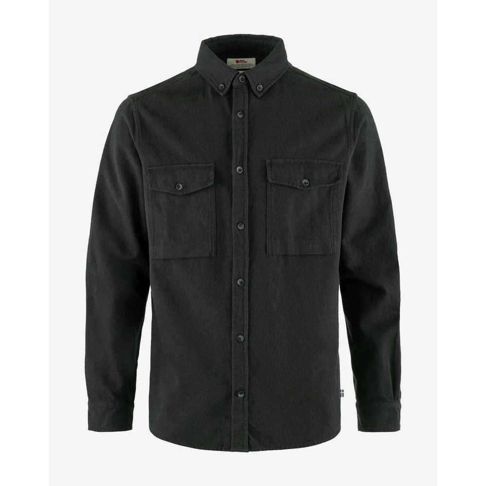 Fjällräven Shirt Ovik Twill Long Sleeve Dark Gray Medium